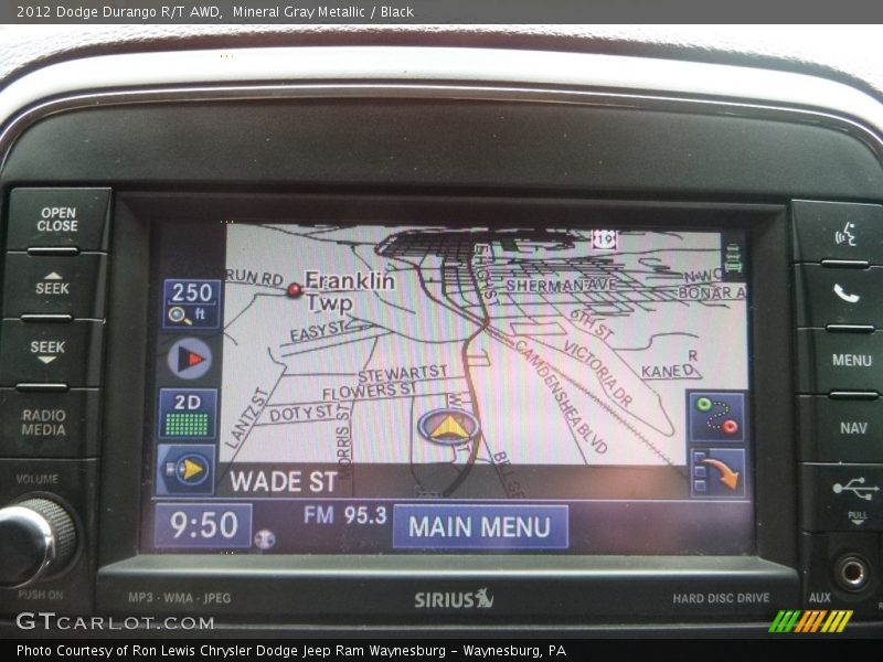 Mineral Gray Metallic / Black 2012 Dodge Durango R/T AWD