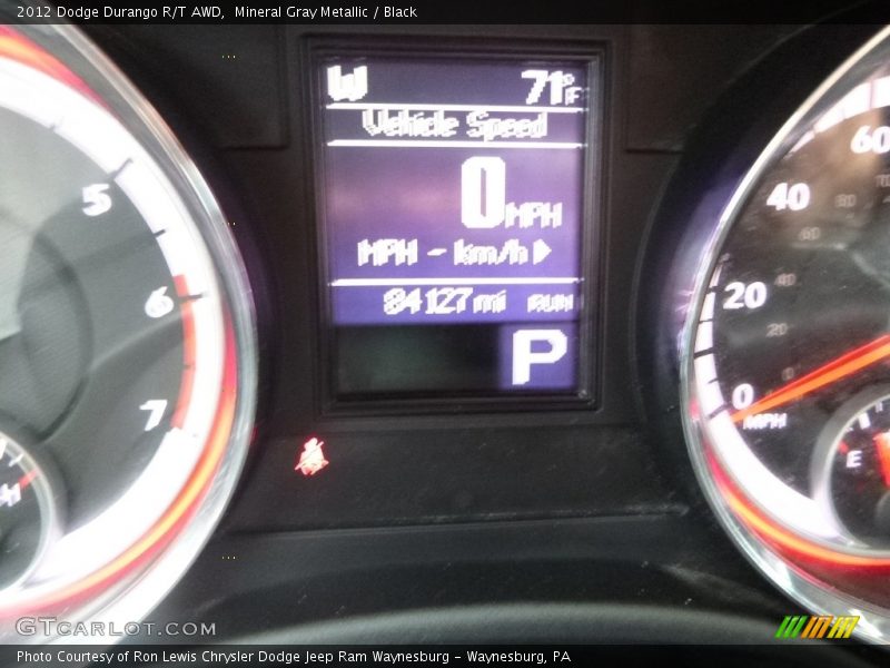 Mineral Gray Metallic / Black 2012 Dodge Durango R/T AWD