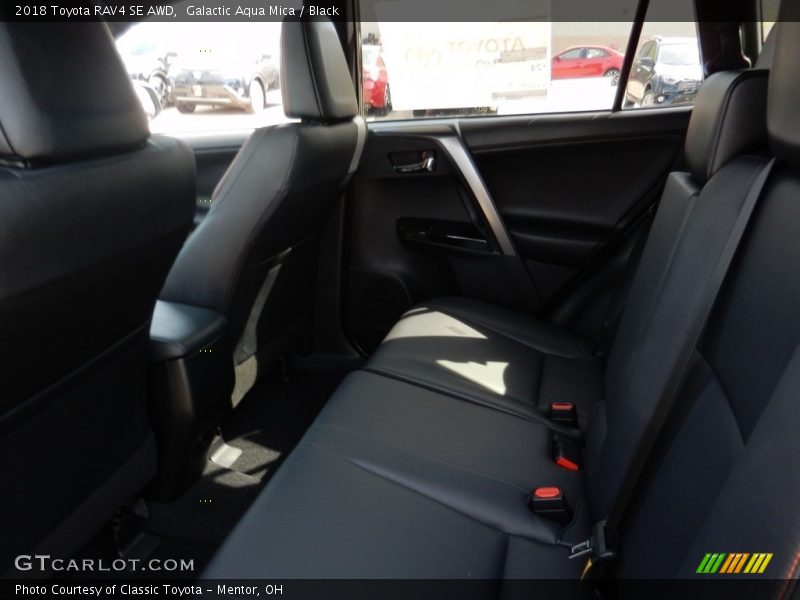 Galactic Aqua Mica / Black 2018 Toyota RAV4 SE AWD