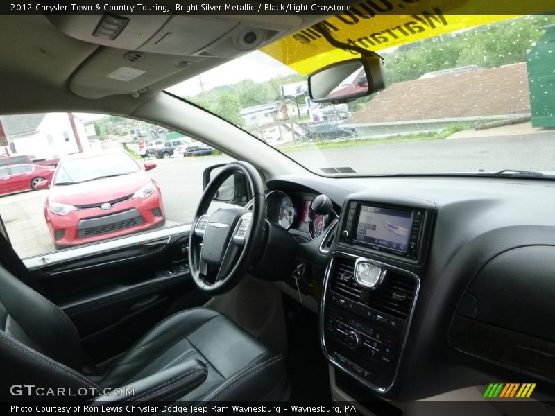 Bright Silver Metallic / Black/Light Graystone 2012 Chrysler Town & Country Touring