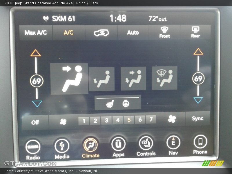 Rhino / Black 2018 Jeep Grand Cherokee Altitude 4x4