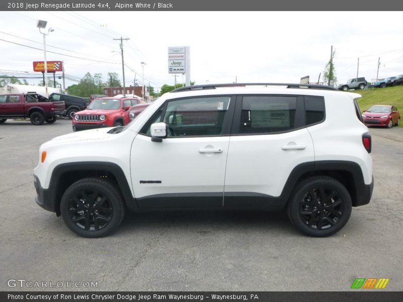Alpine White / Black 2018 Jeep Renegade Latitude 4x4