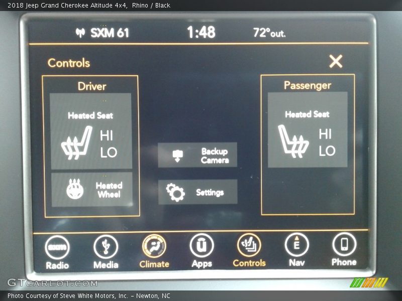 Rhino / Black 2018 Jeep Grand Cherokee Altitude 4x4