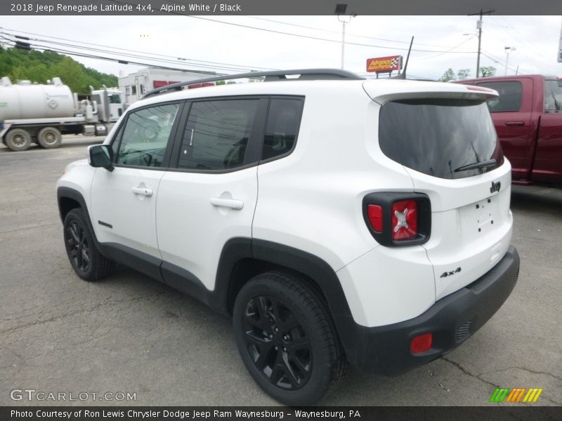 Alpine White / Black 2018 Jeep Renegade Latitude 4x4