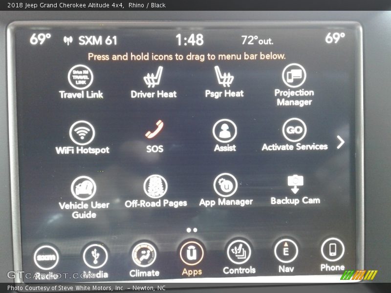 Rhino / Black 2018 Jeep Grand Cherokee Altitude 4x4