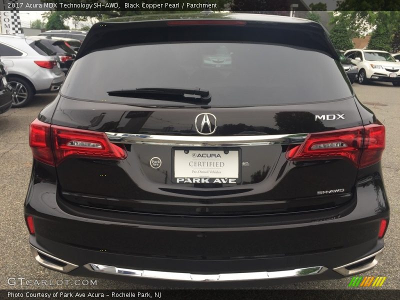 Black Copper Pearl / Parchment 2017 Acura MDX Technology SH-AWD