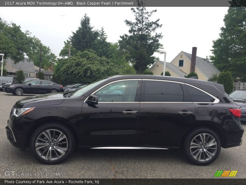 Black Copper Pearl / Parchment 2017 Acura MDX Technology SH-AWD
