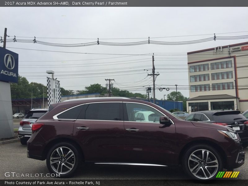 Dark Cherry Pearl / Parchment 2017 Acura MDX Advance SH-AWD