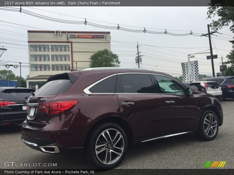 Dark Cherry Pearl / Parchment 2017 Acura MDX Advance SH-AWD