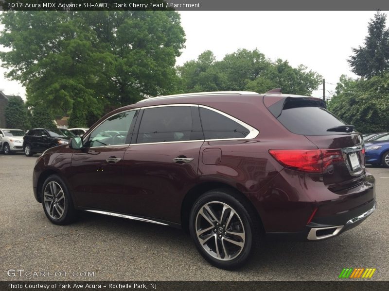 Dark Cherry Pearl / Parchment 2017 Acura MDX Advance SH-AWD