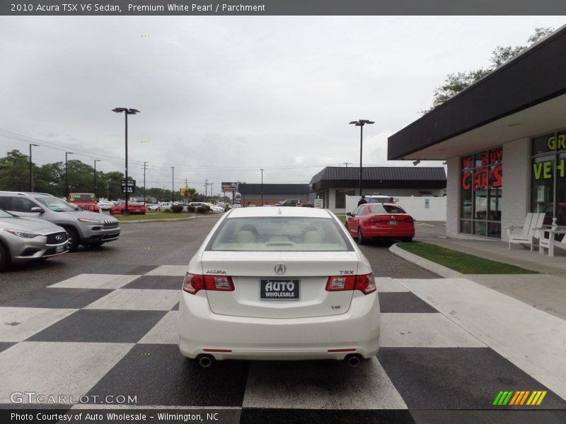 Premium White Pearl / Parchment 2010 Acura TSX V6 Sedan