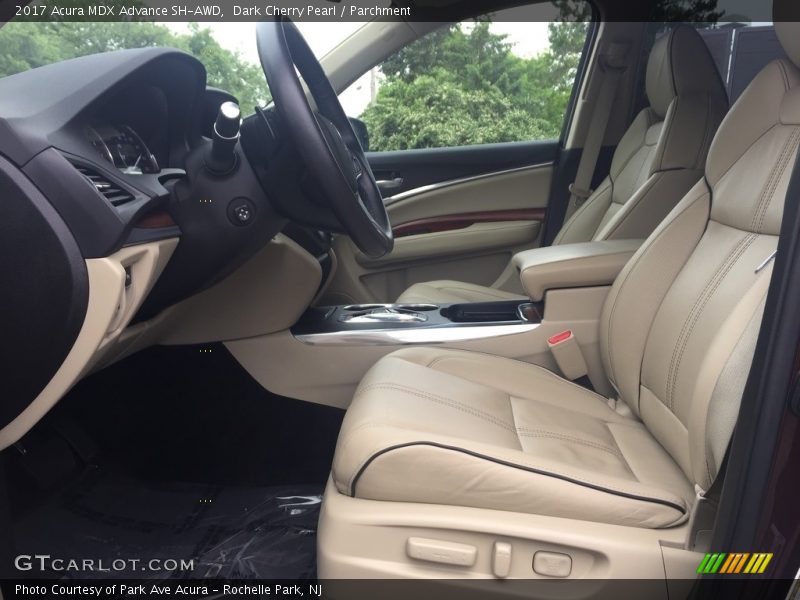 Dark Cherry Pearl / Parchment 2017 Acura MDX Advance SH-AWD
