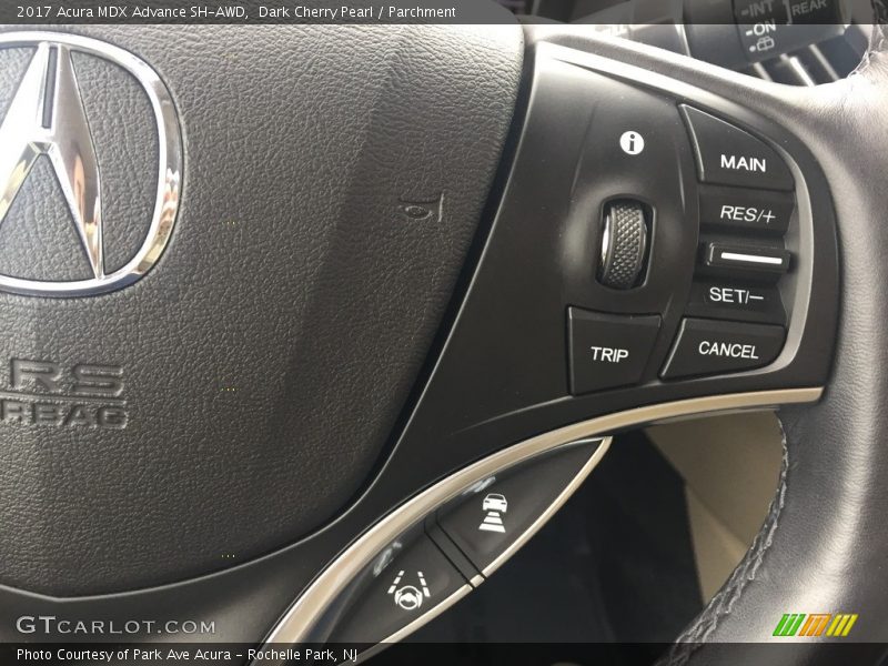 Dark Cherry Pearl / Parchment 2017 Acura MDX Advance SH-AWD