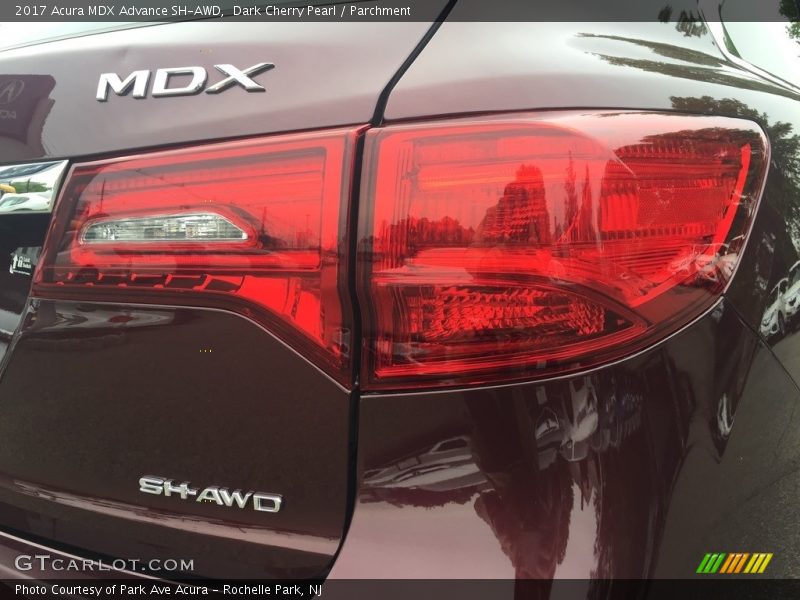 Dark Cherry Pearl / Parchment 2017 Acura MDX Advance SH-AWD