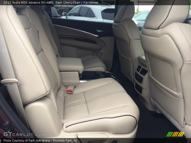 Dark Cherry Pearl / Parchment 2017 Acura MDX Advance SH-AWD