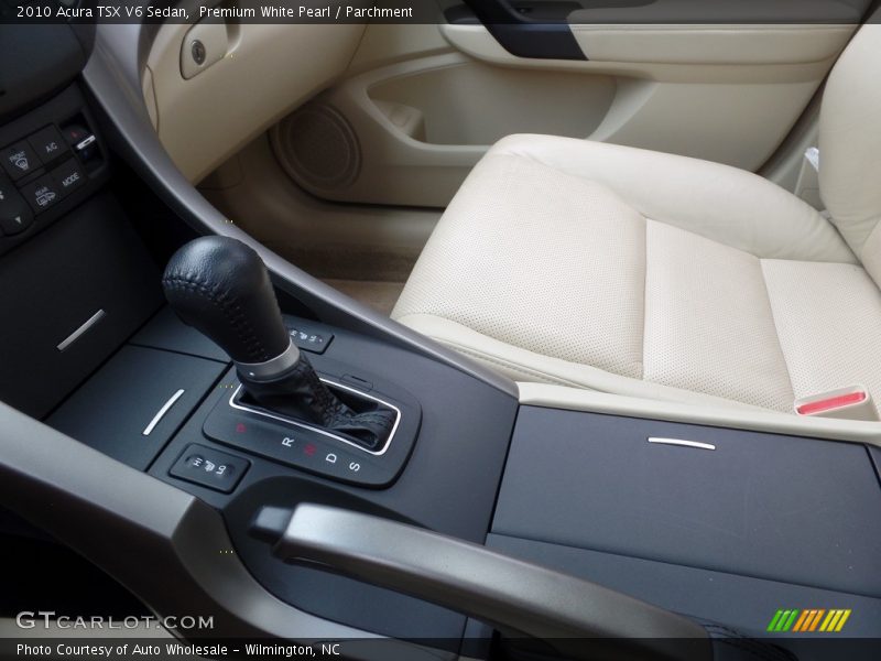 Premium White Pearl / Parchment 2010 Acura TSX V6 Sedan