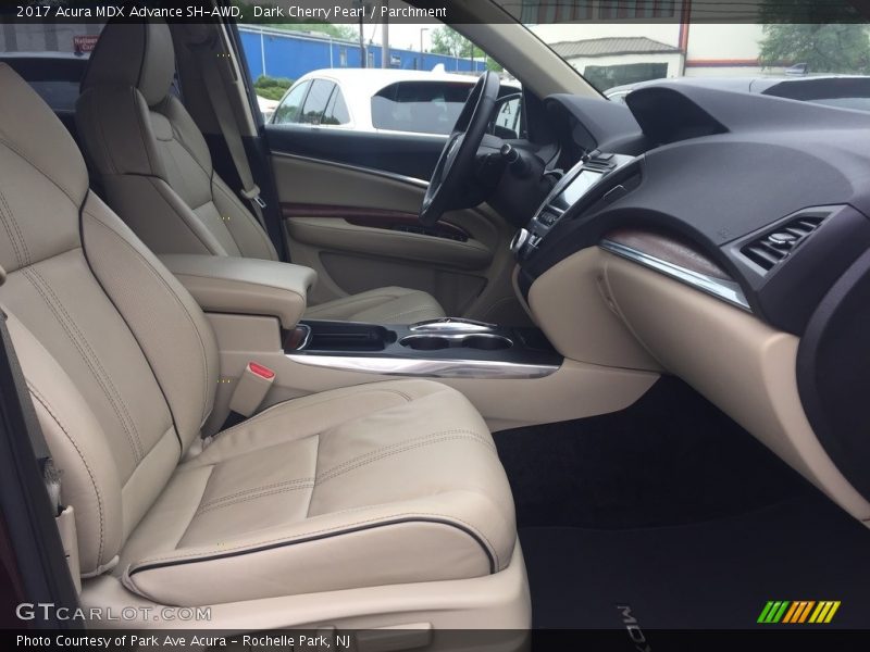 Dark Cherry Pearl / Parchment 2017 Acura MDX Advance SH-AWD