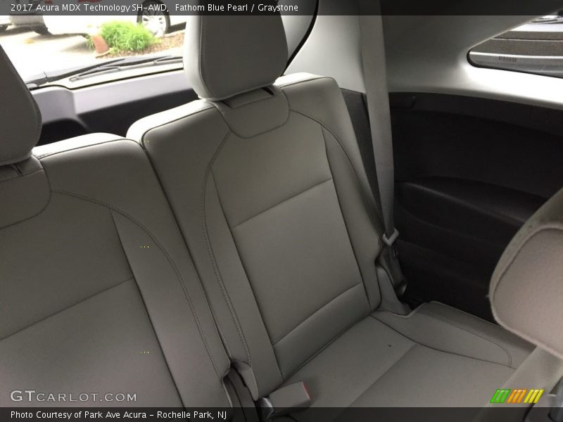 Fathom Blue Pearl / Graystone 2017 Acura MDX Technology SH-AWD