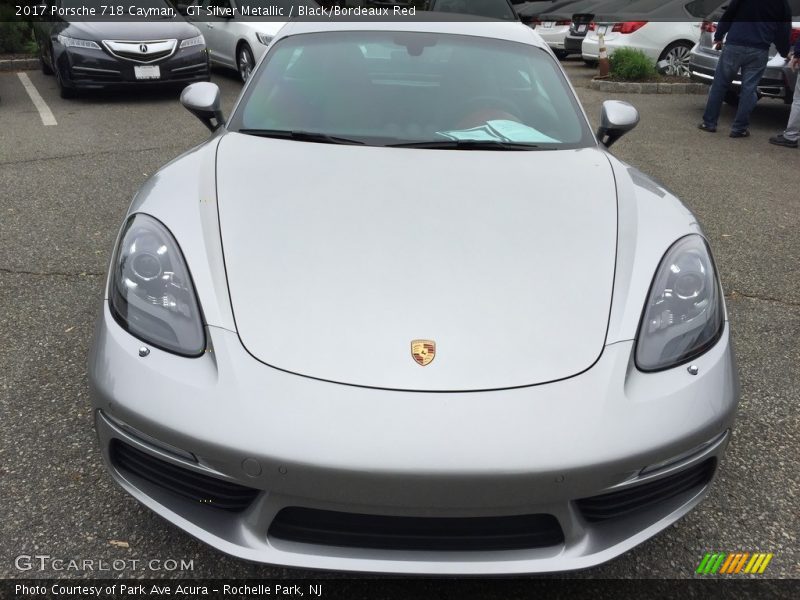 GT Silver Metallic / Black/Bordeaux Red 2017 Porsche 718 Cayman
