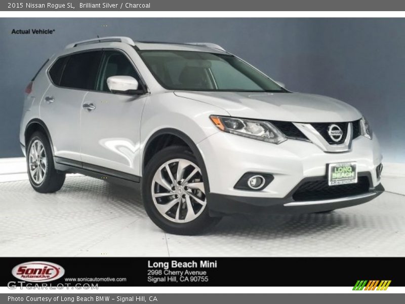 Brilliant Silver / Charcoal 2015 Nissan Rogue SL
