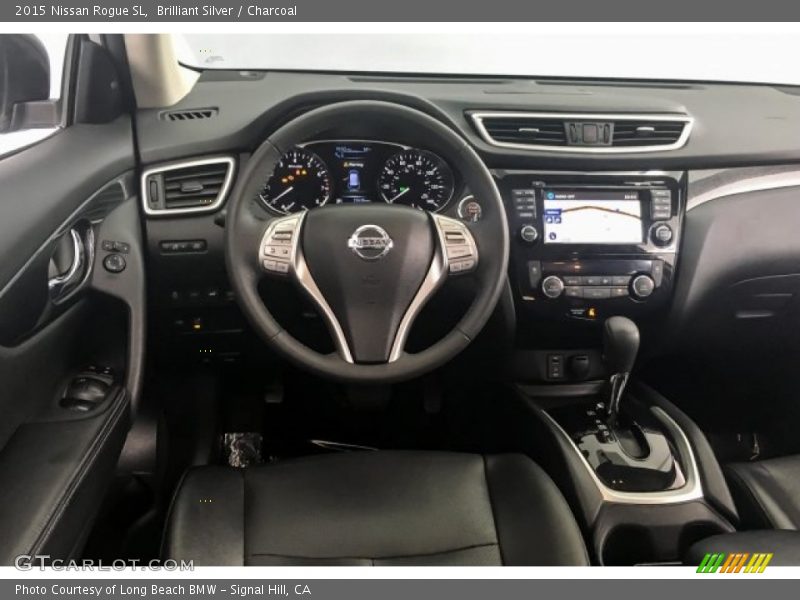 Brilliant Silver / Charcoal 2015 Nissan Rogue SL
