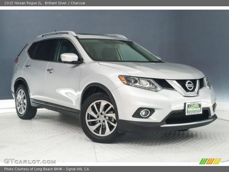 Brilliant Silver / Charcoal 2015 Nissan Rogue SL