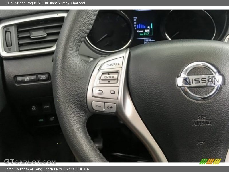 Brilliant Silver / Charcoal 2015 Nissan Rogue SL