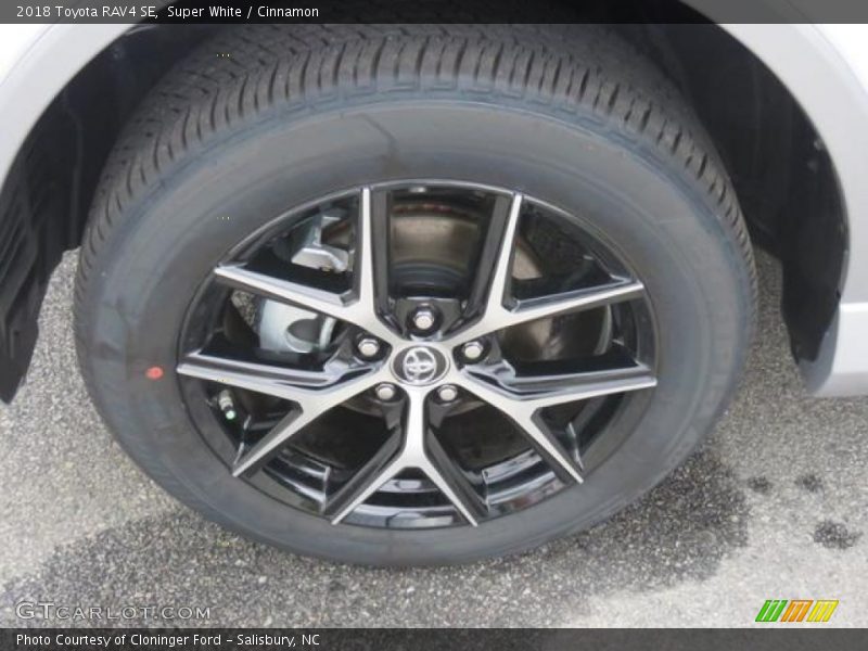 Super White / Cinnamon 2018 Toyota RAV4 SE