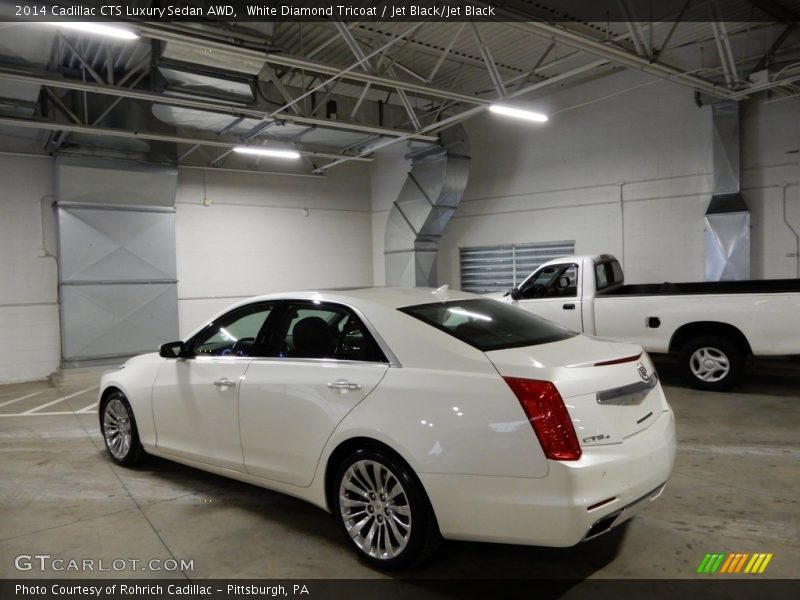 White Diamond Tricoat / Jet Black/Jet Black 2014 Cadillac CTS Luxury Sedan AWD