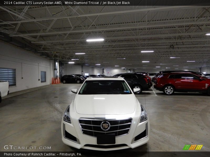White Diamond Tricoat / Jet Black/Jet Black 2014 Cadillac CTS Luxury Sedan AWD