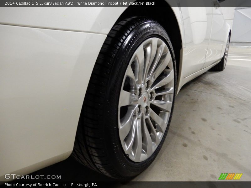 White Diamond Tricoat / Jet Black/Jet Black 2014 Cadillac CTS Luxury Sedan AWD