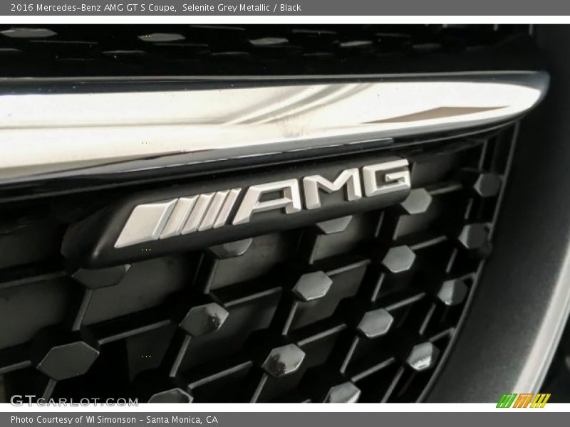 Selenite Grey Metallic / Black 2016 Mercedes-Benz AMG GT S Coupe
