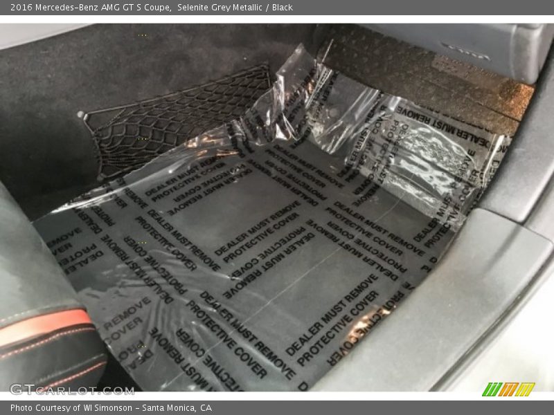 Selenite Grey Metallic / Black 2016 Mercedes-Benz AMG GT S Coupe
