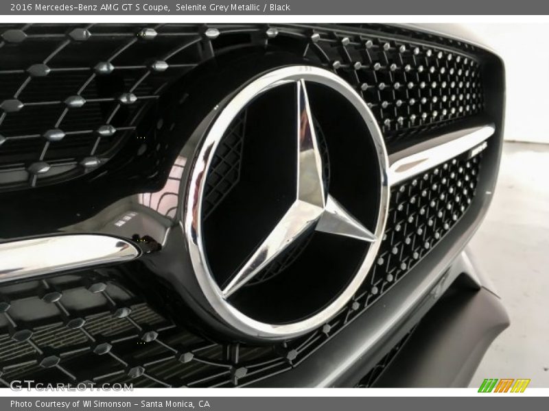 Selenite Grey Metallic / Black 2016 Mercedes-Benz AMG GT S Coupe