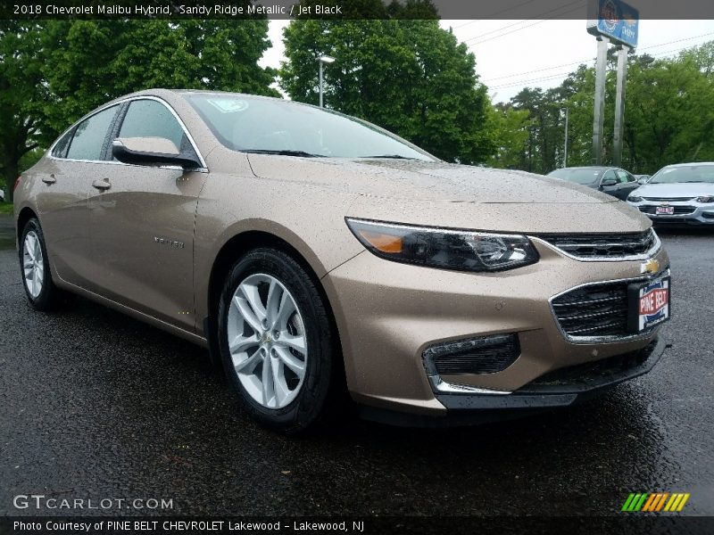 Sandy Ridge Metallic / Jet Black 2018 Chevrolet Malibu Hybrid