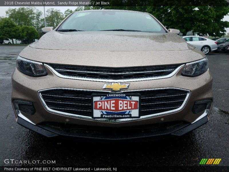 Sandy Ridge Metallic / Jet Black 2018 Chevrolet Malibu Hybrid