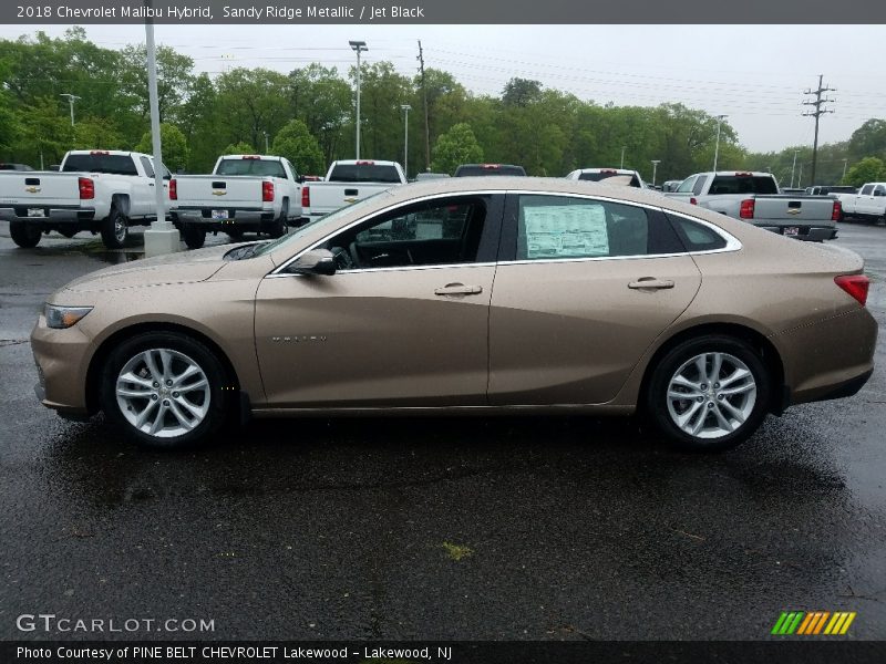 Sandy Ridge Metallic / Jet Black 2018 Chevrolet Malibu Hybrid