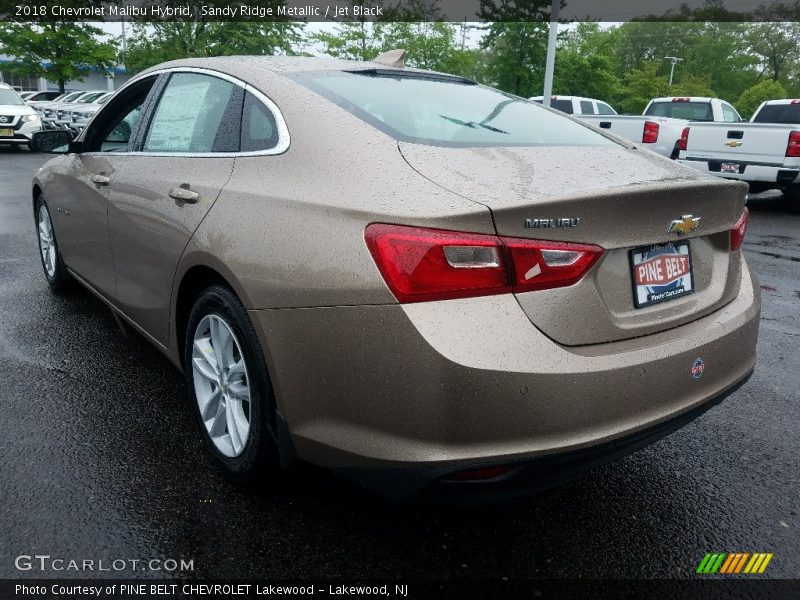 Sandy Ridge Metallic / Jet Black 2018 Chevrolet Malibu Hybrid