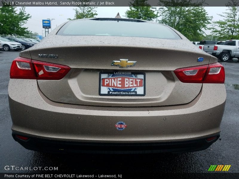 Sandy Ridge Metallic / Jet Black 2018 Chevrolet Malibu Hybrid