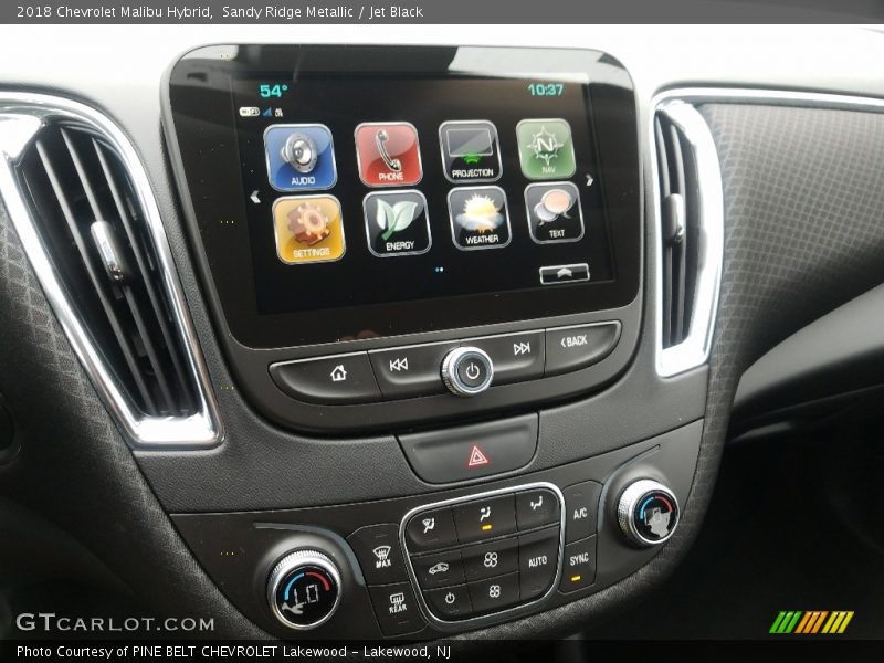 Sandy Ridge Metallic / Jet Black 2018 Chevrolet Malibu Hybrid