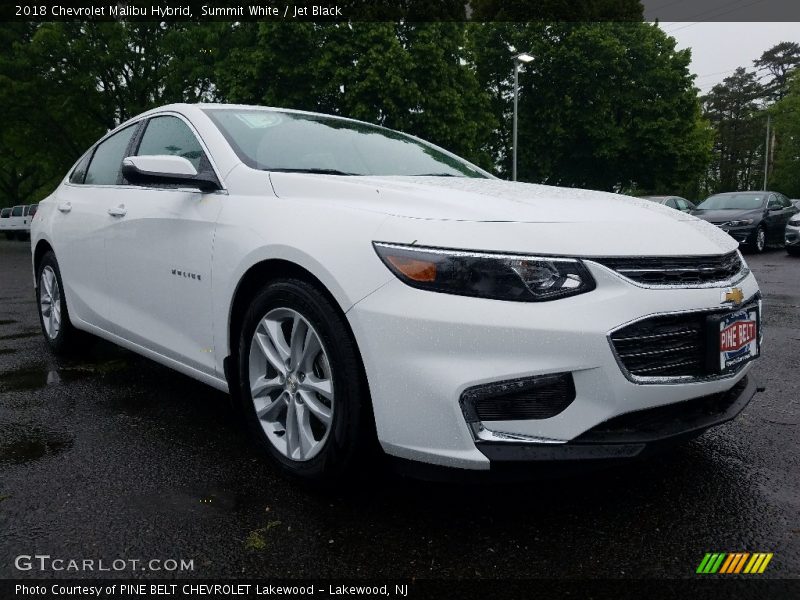 Summit White / Jet Black 2018 Chevrolet Malibu Hybrid