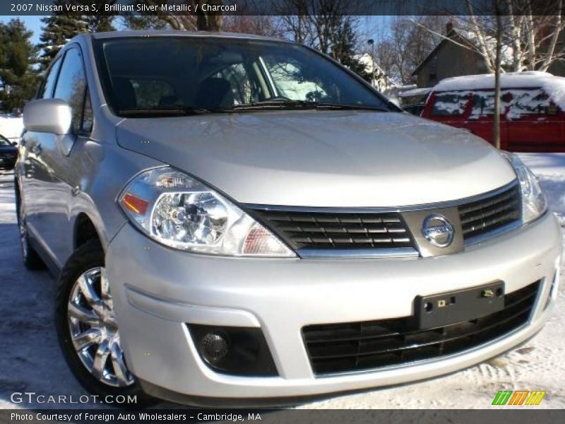 Brilliant Silver Metallic / Charcoal 2007 Nissan Versa S