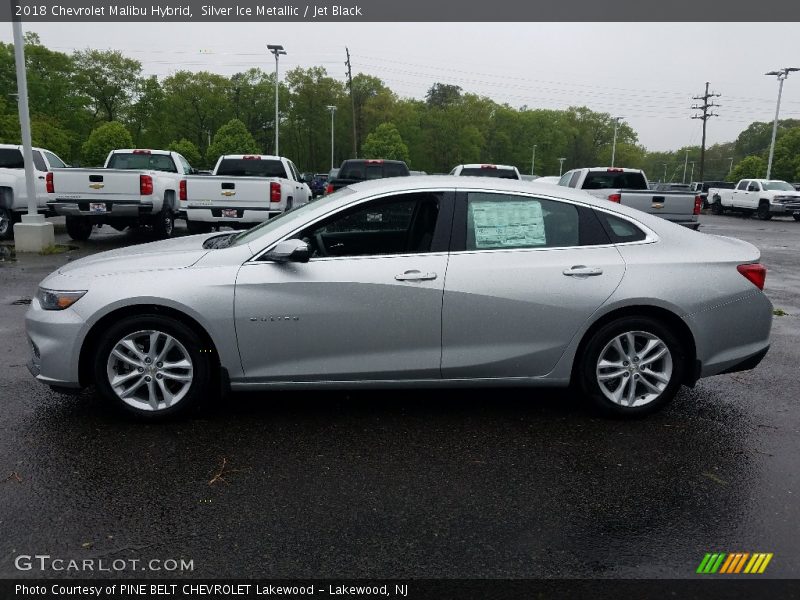 Silver Ice Metallic / Jet Black 2018 Chevrolet Malibu Hybrid