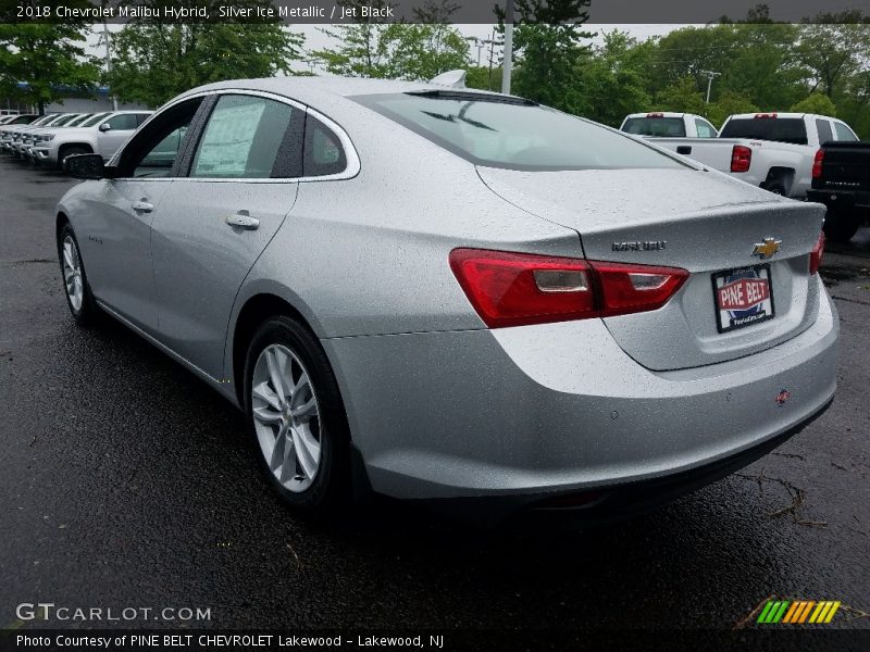 Silver Ice Metallic / Jet Black 2018 Chevrolet Malibu Hybrid