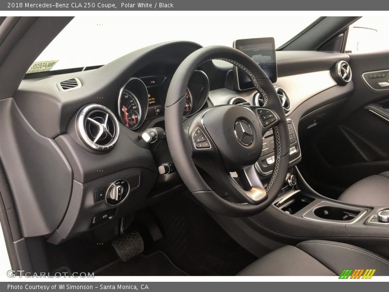 Polar White / Black 2018 Mercedes-Benz CLA 250 Coupe