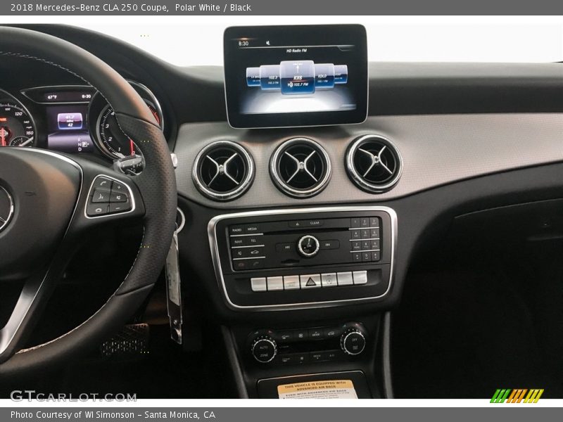 Polar White / Black 2018 Mercedes-Benz CLA 250 Coupe