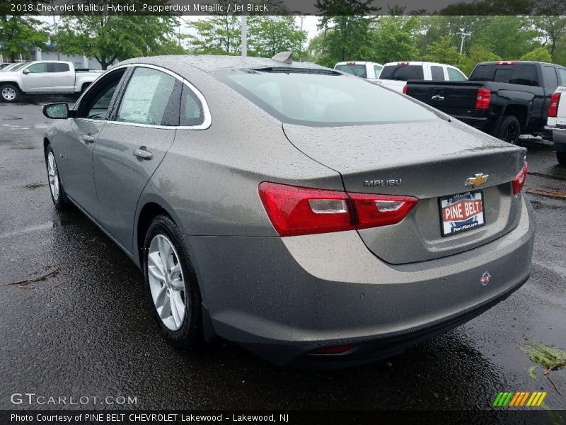 Pepperdust Metallic / Jet Black 2018 Chevrolet Malibu Hybrid