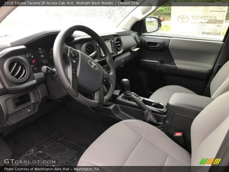  2018 Tacoma SR Access Cab 4x4 Cement Gray Interior