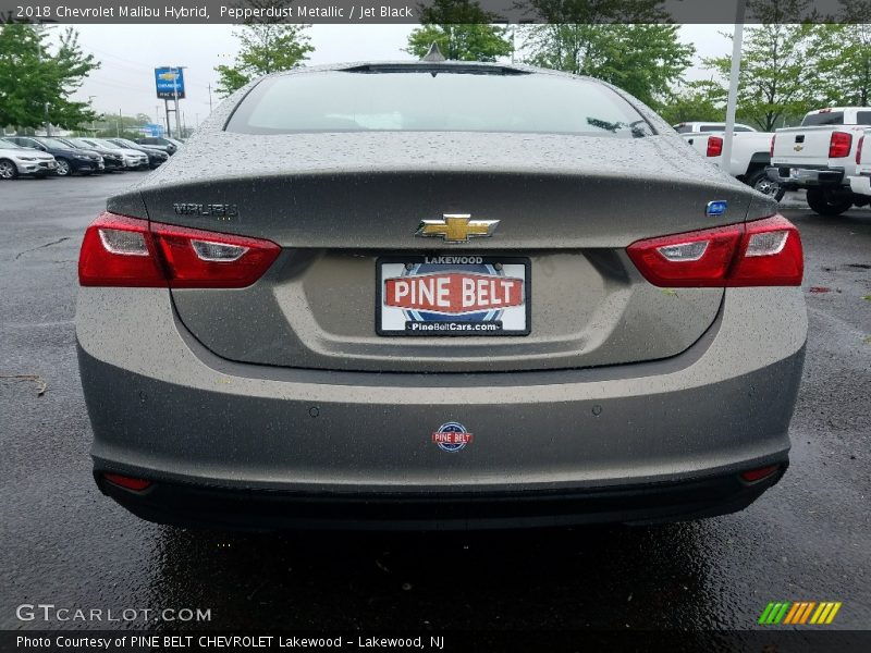 Pepperdust Metallic / Jet Black 2018 Chevrolet Malibu Hybrid