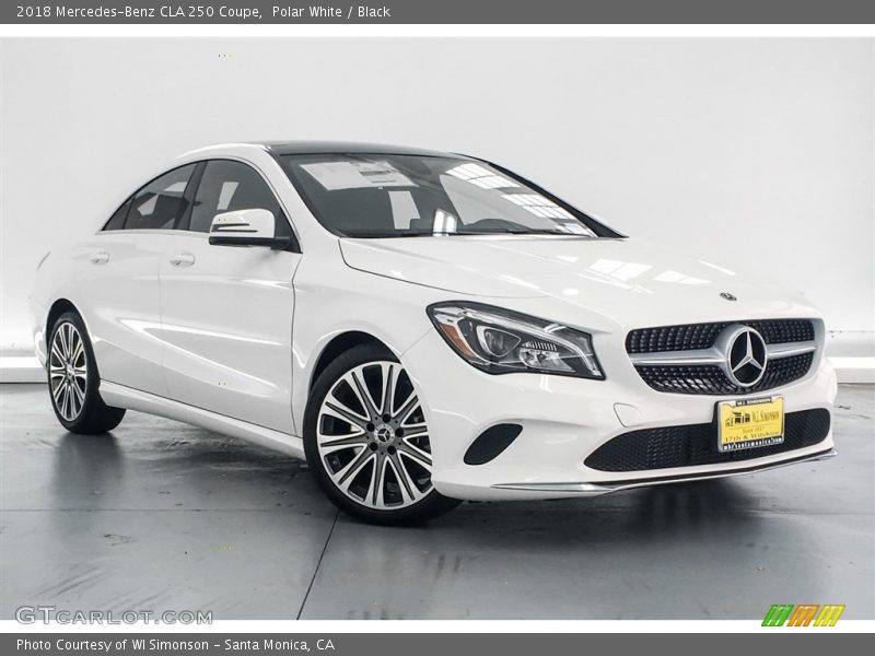 Polar White / Black 2018 Mercedes-Benz CLA 250 Coupe